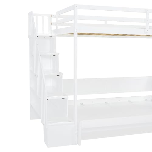 Queen Size Murphy Bed Wall Bed with Desk and Closet,Drawers and Shelves,for Small Spaces Studio Study Office Guest Room Use (Gray#Desk, Queen)
