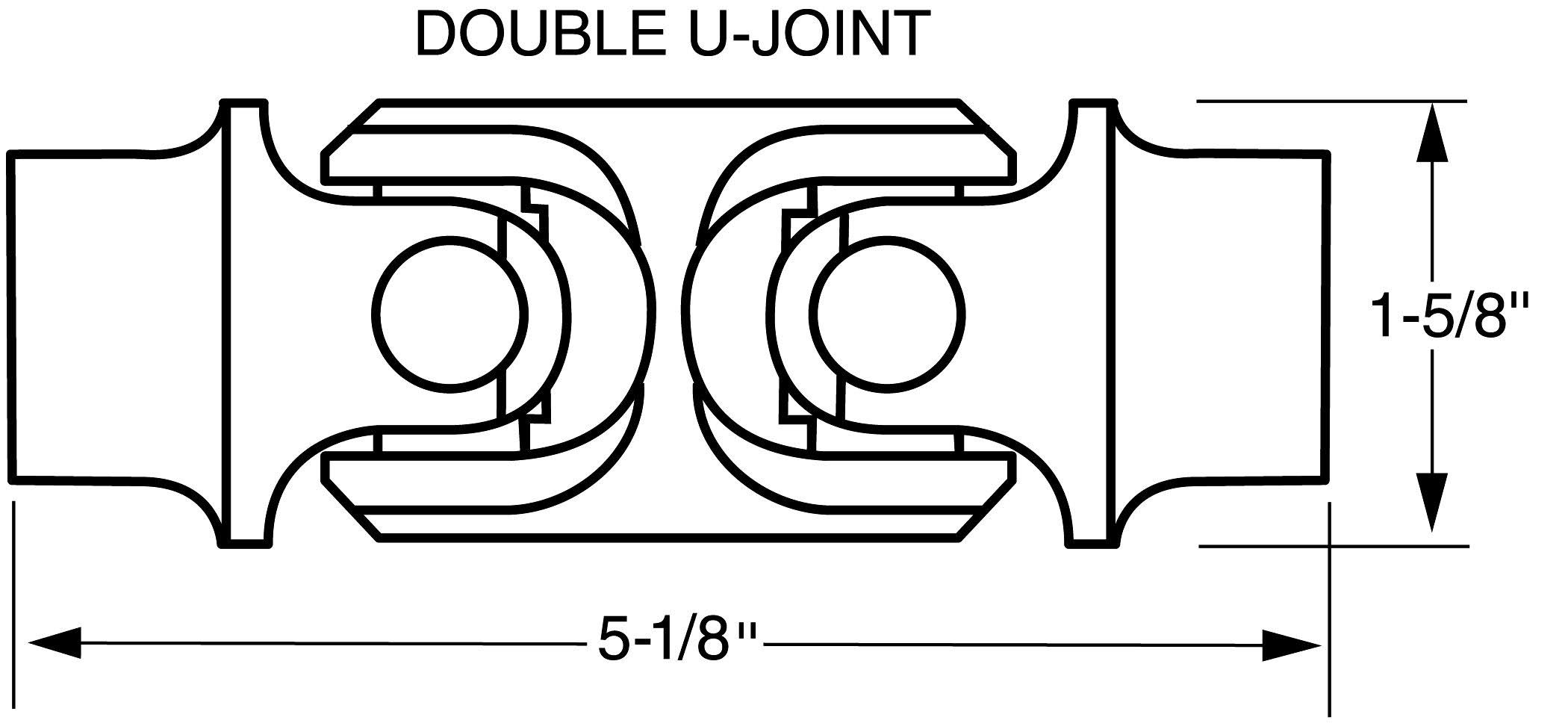 Borgeson 024331 Double Steering Universal Joint
