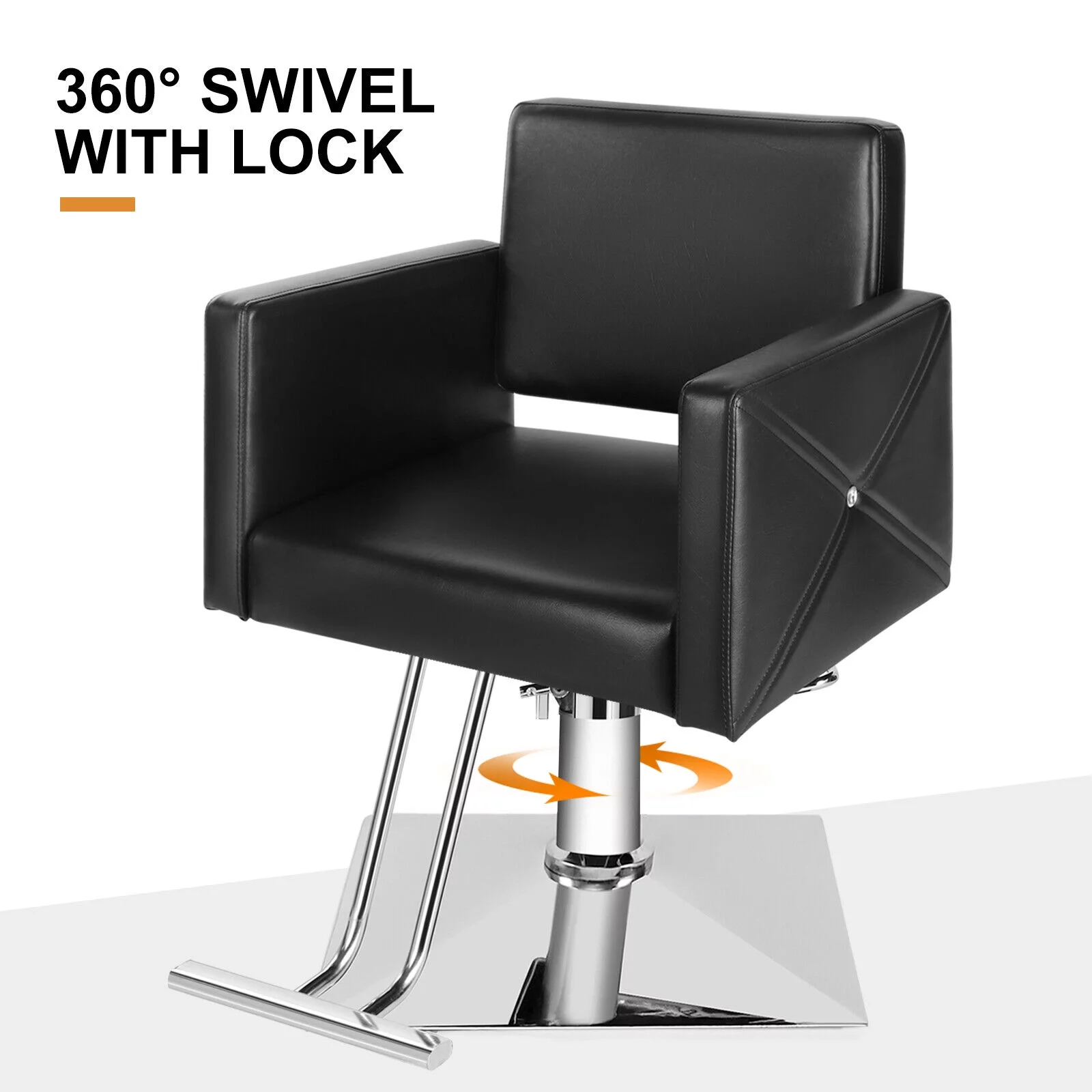 Artist hand Black Classic Hydraulic Salon Barber Chair Hair Stylist 360 Degrees Beauty Equipment