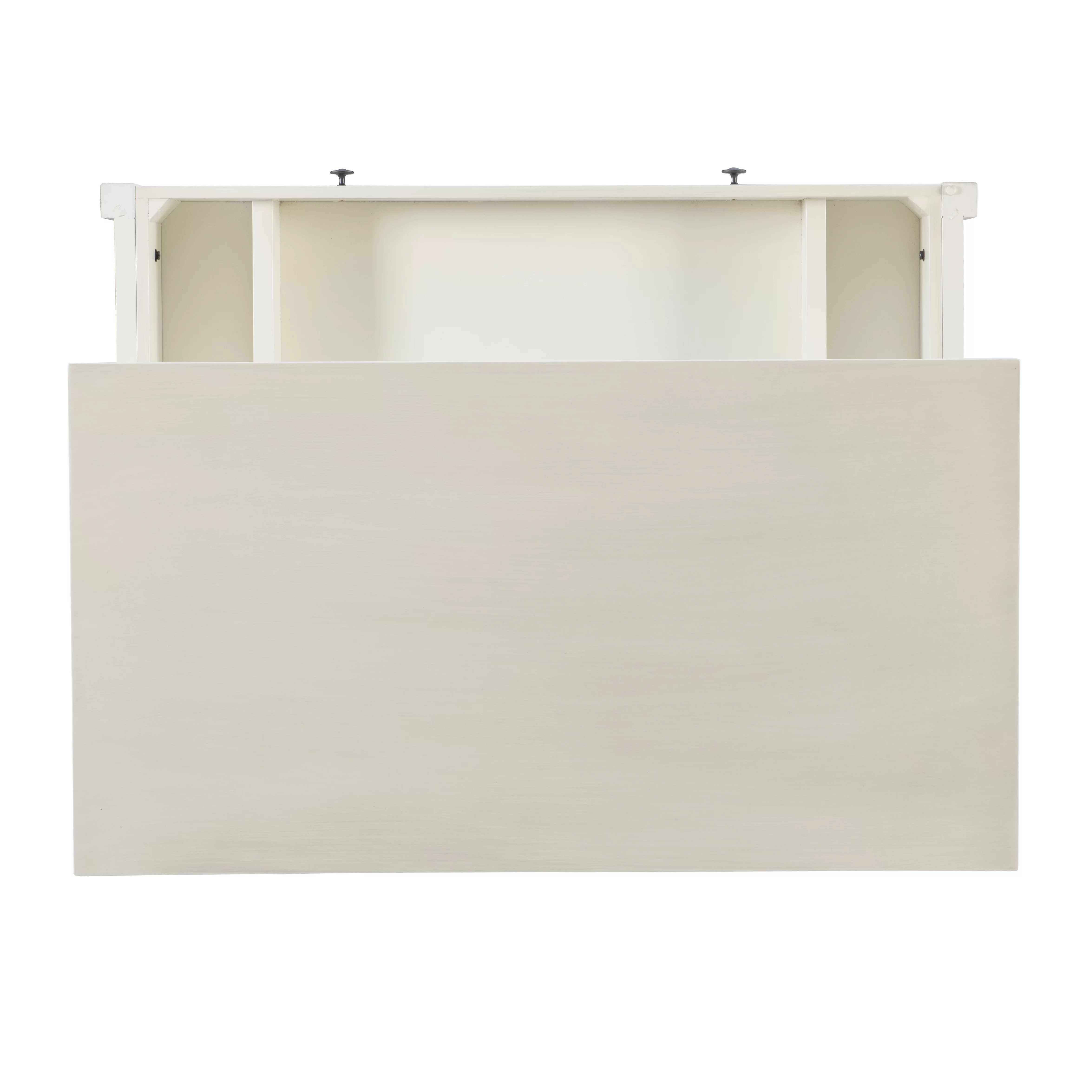 Linon Walton 2-Drawer Lift-Top Coffee Table, White