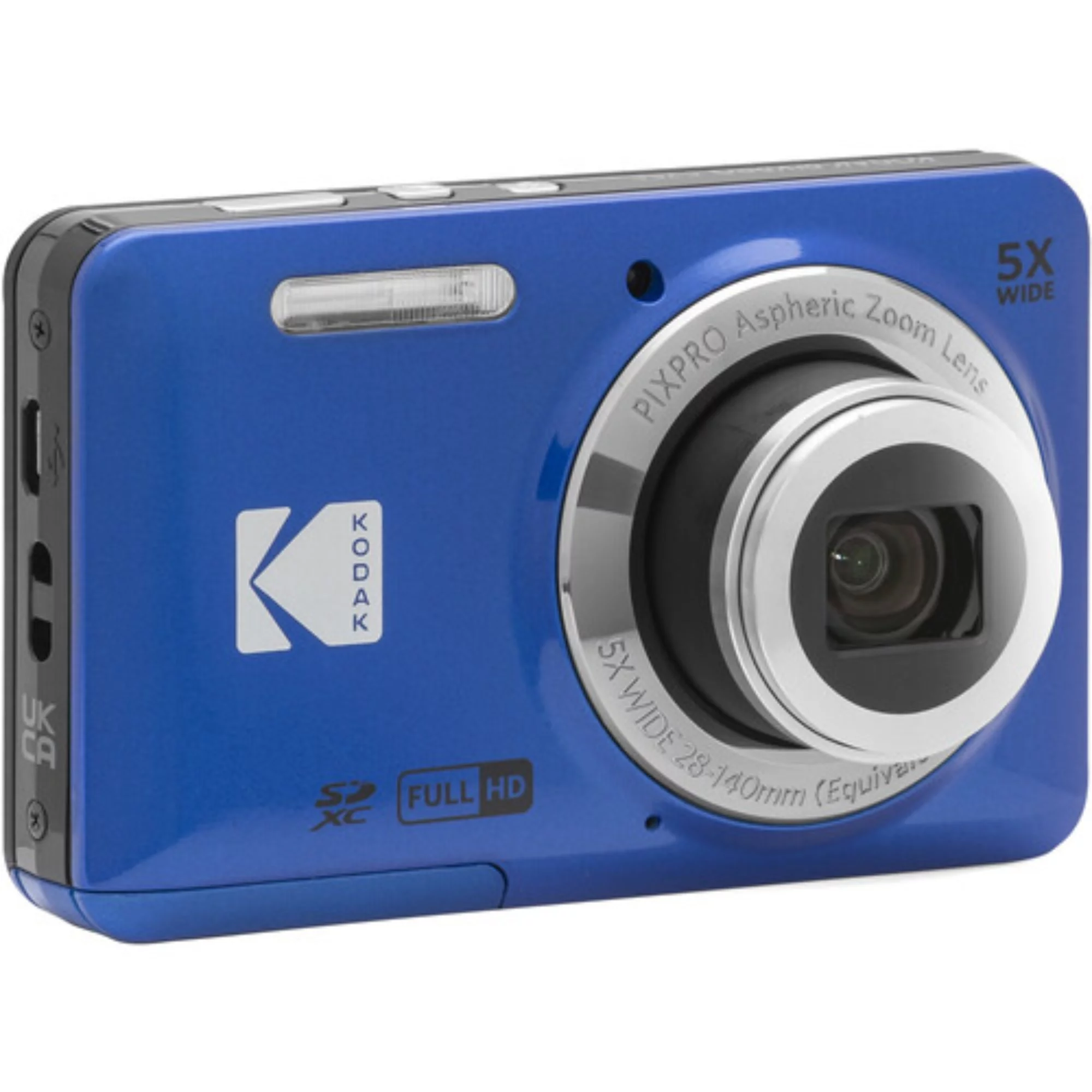 Kodak PIXPRO FZ55 16.4 Megapixel Compact Camera, Blue - Radiant Selections