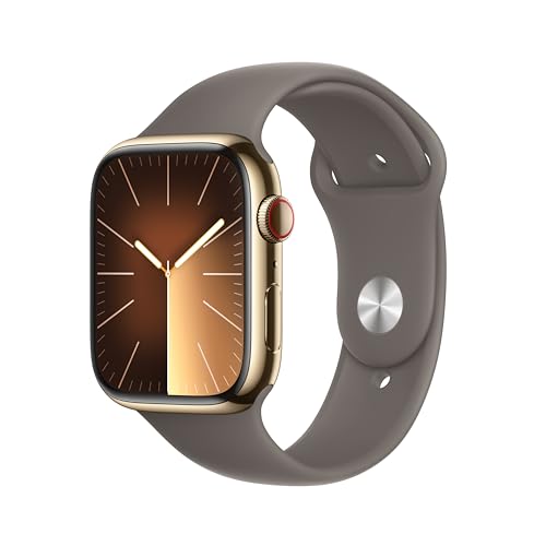 Apple Watch Series 9 [GPS 45mm] Midnight Aluminum Case with Midnight Sport Band, S/M (Renewed) - Radiant Selections