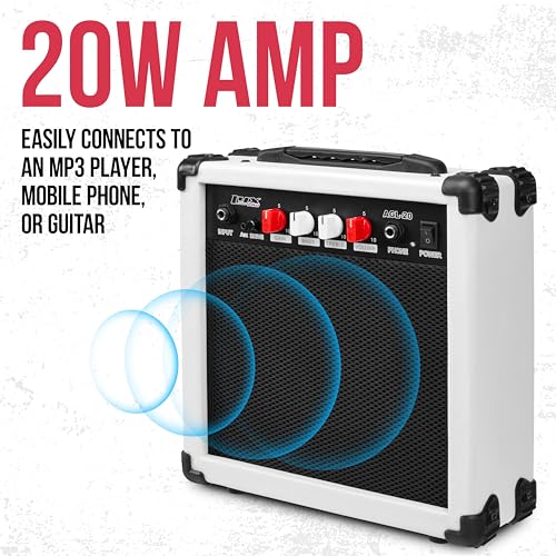 LyxPro 36 Inch Electric Guitar and Kit for Kids with 3/4 Size Beginner’s Guitar, Amp, Six Strings, Two Picks, Shoulder Strap, Digital Clip On Tuner