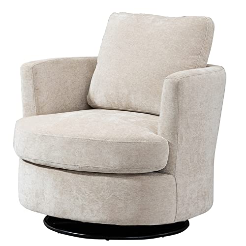ODUWA Swivel Barrel Chair Set of 2