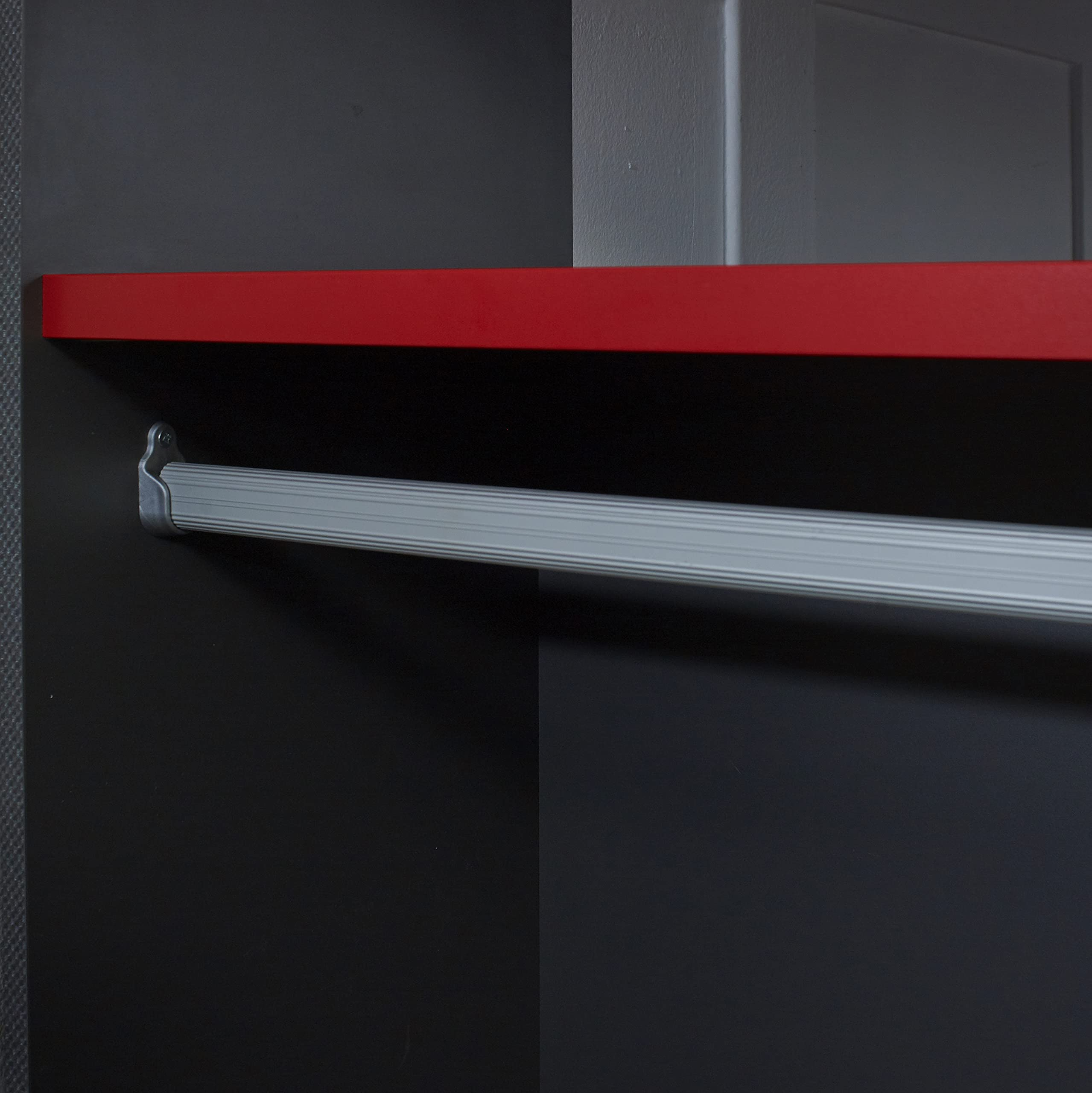 【Furniture】PodBed High Sleeper Gaming Bed with Sofa Bed, Built-In Desk & Open Wardrobe