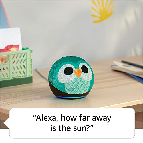 Amazon Entertainment Bundle Including Fire HD8 Kids Pro Tablet (32GB, Hello Teal) + Echo Dot Kids (Owl)