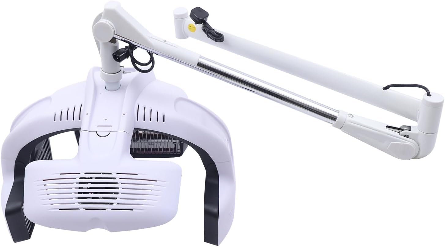 1250W Wall Mounted Hair Dryer, Professional Hair Dryer Heater w/LCD Display Adjustable Swing Arm