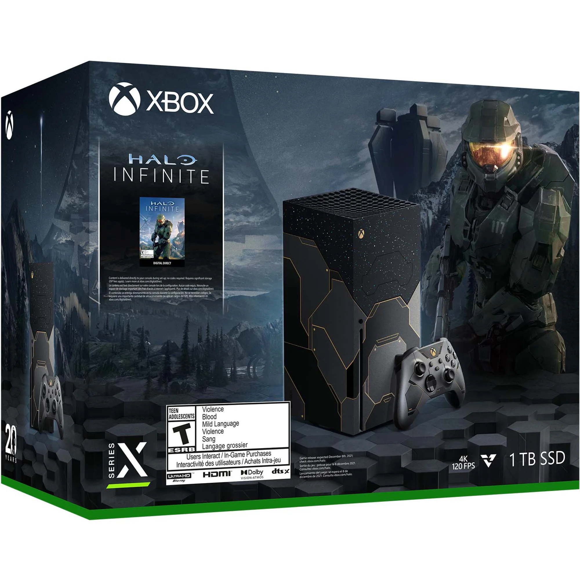 Microsoft Xbox Series X 1TB SSD Halo Infinite Limited Edition Gaming Console (Black)