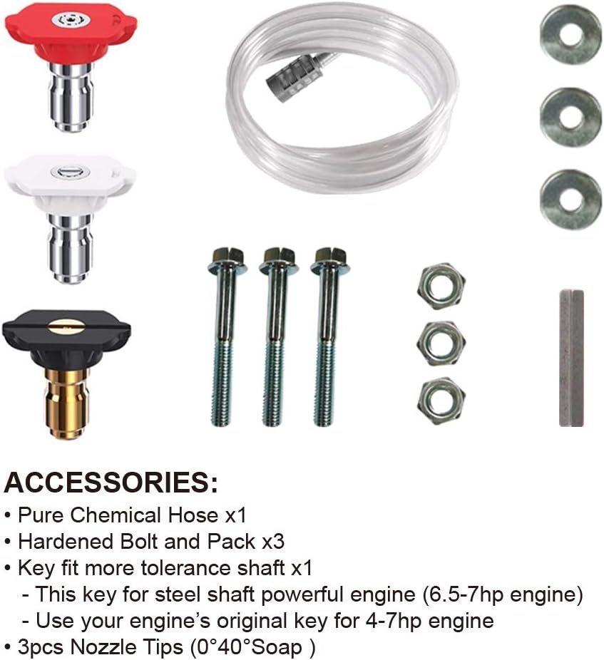 AR High Pressure Washer Pump 2400 PSI RMW22G24-EZ -SX, Vertical 7/8 Shaft Power Washer Replacement Pump Head with Easy Start Valve by ANNOVI REVERBERI