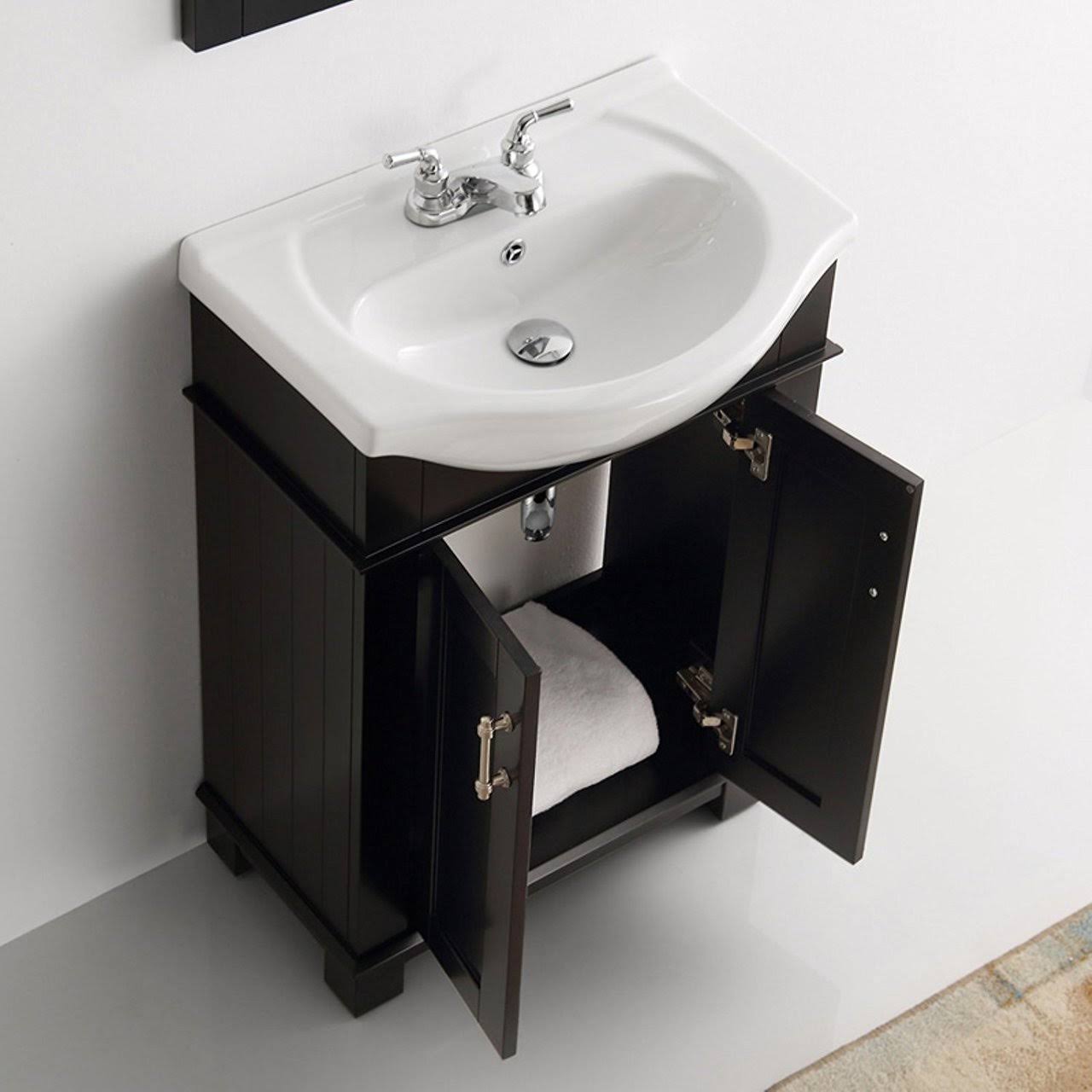 Fresca Hartford 24x22 Black Traditional Bathroom Vanity