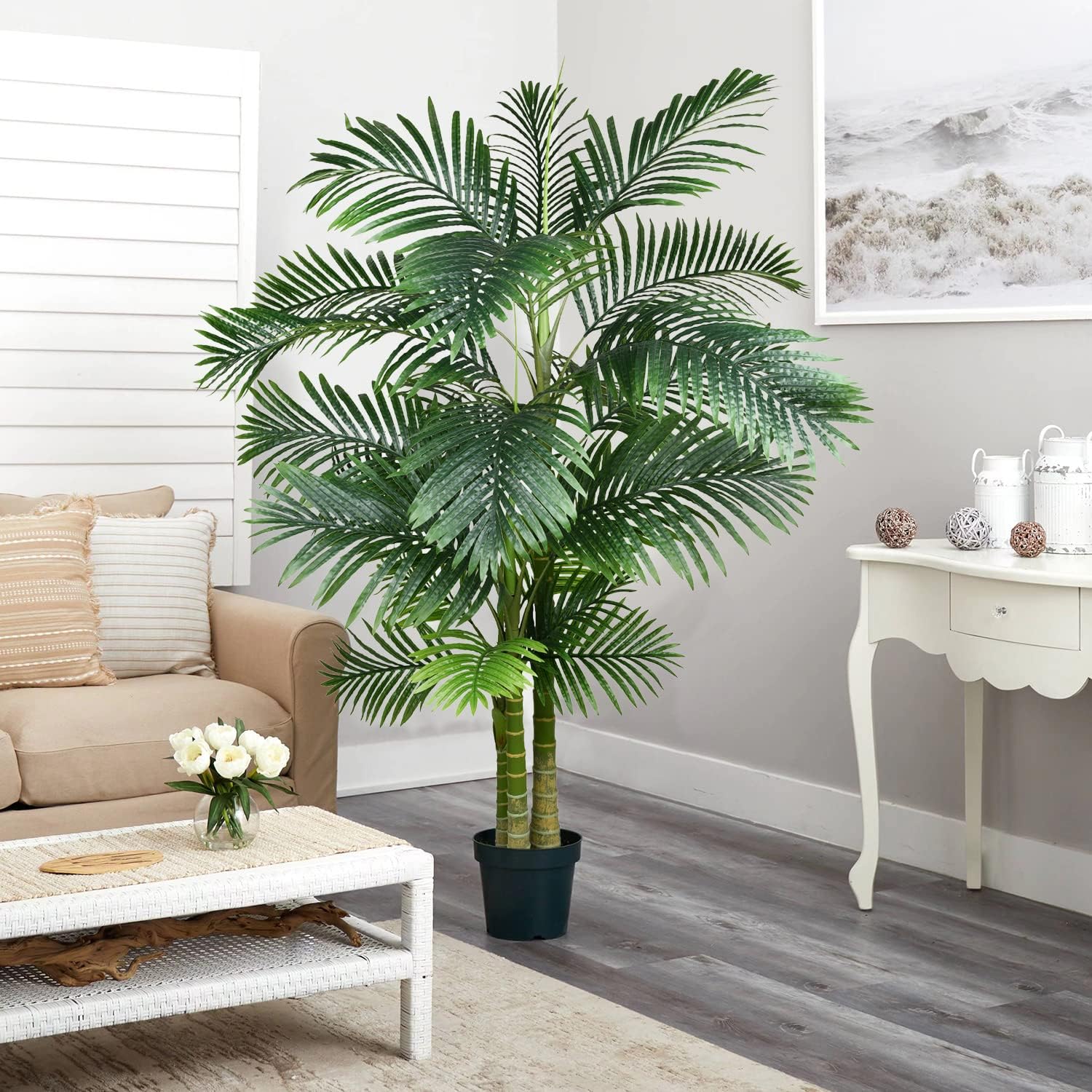 2 Pack Artificial Areca Palm Tree Plant
