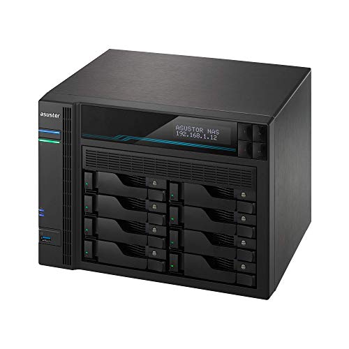 Asustor Lockerstor 4 Gen2 - AS6704T | 4-Bay NAS, Quad-Core 2.0GHz Processor, 4 M.2 NVMe Slots (PCIe 3.0), Dual 2.5GbE, Expandable to 10GbE