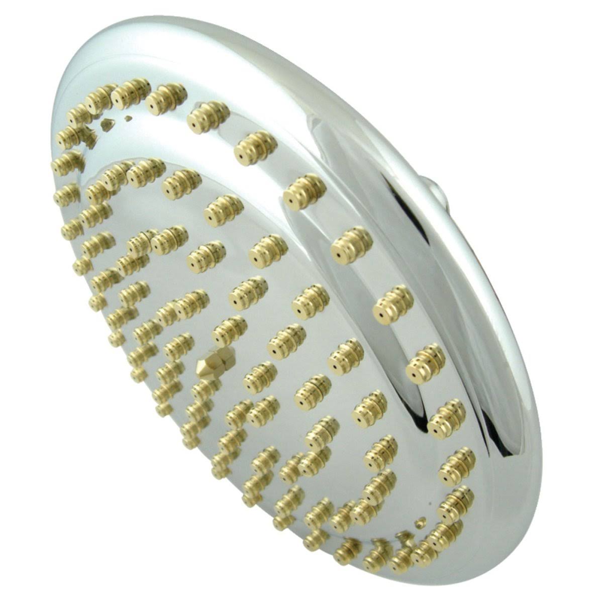 Kingston Brass K319A4 Restoration 9x22 Brass Shower Head, Polished Chrome/Polished Brass