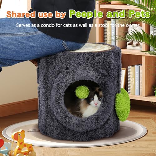 Super Large Cat Tree for Indoor Cats, All-in-One Tall Cats Tower with Scratching Post