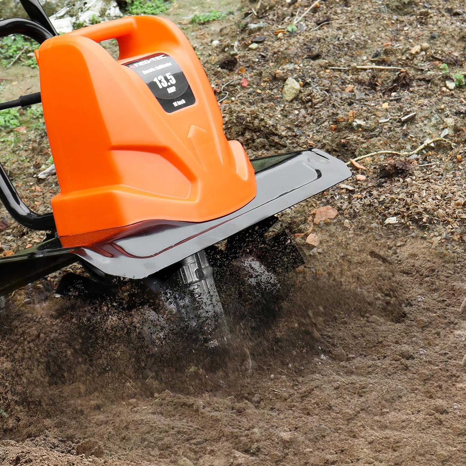 NEO-TEC 16 Inch 13.5 AMP Electric Corded Garden Tiller & Cultivator, Rototiller for Garden Tool