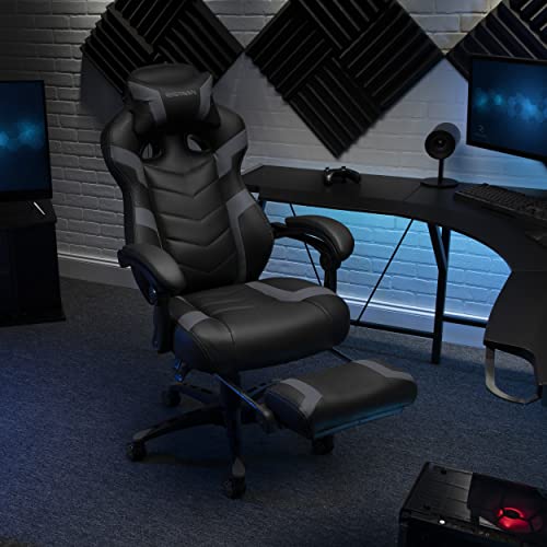 RESPAWN 110 Pro Gaming Chair - Gaming Chair with Footrest, Reclining Gaming Chair, Video Gaming Computer Desk Chair, Adjustable Desk Chair