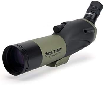 Celestron – Ultima 80 Angled Spotting Scope – 20 to 60x80mm Zoom Eyepiece – Multi-Coated Optics for Bird Watching, Wildlife