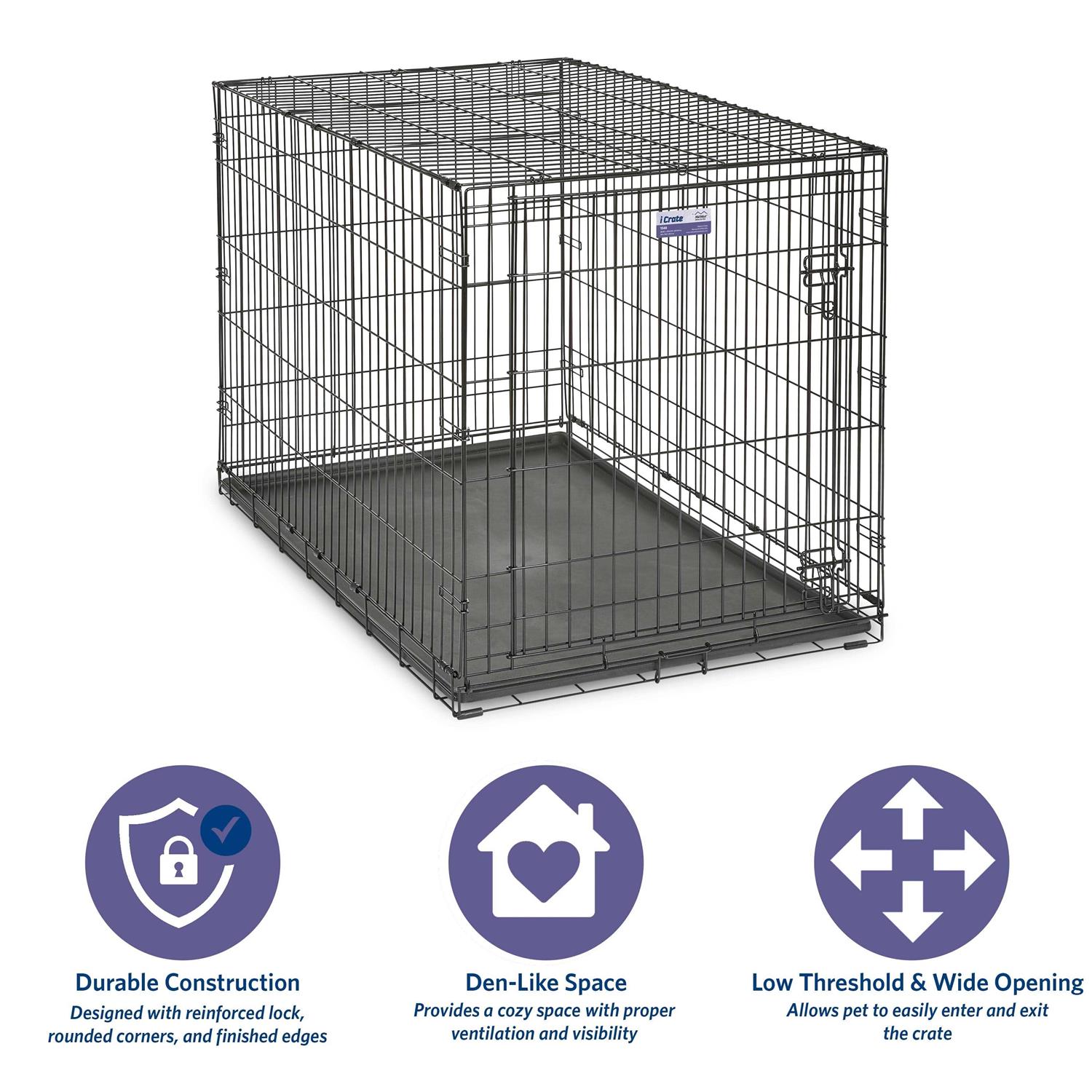 Midwest iCrate Double Door Dog Crate - Pet Supplies online store