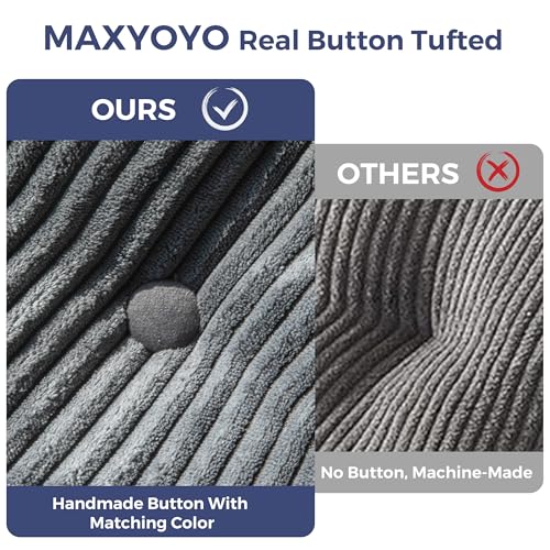 MAXYOYO Folding Sofa Bed, Convertible Sleeper Chair with Pillow Foldable Mattress with Back Support