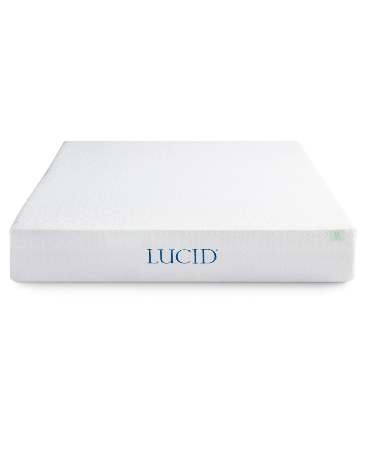 Lucid Dream Collection 10 in Gel Memory Foam Mattress - White - Twin