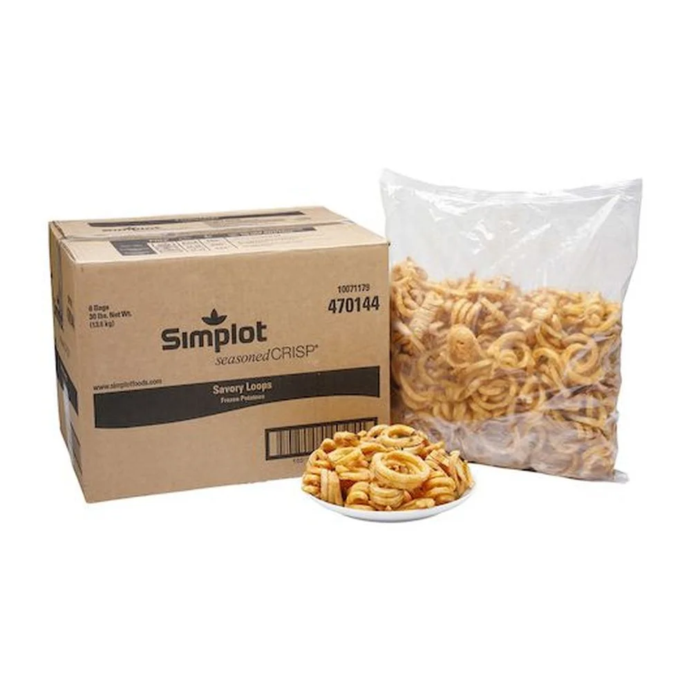 Simplot SeasonedCrisp Savory Loops French Fry, 5 Pound -- 6 per case