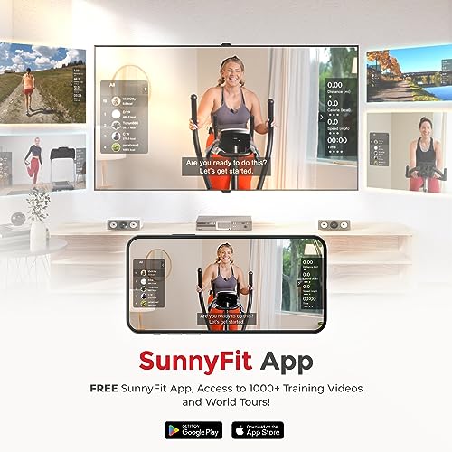 Sunny Health & Fitness Programmable 16 Electro-Magnetic Elliptical Cross Trainer Exercise Machine