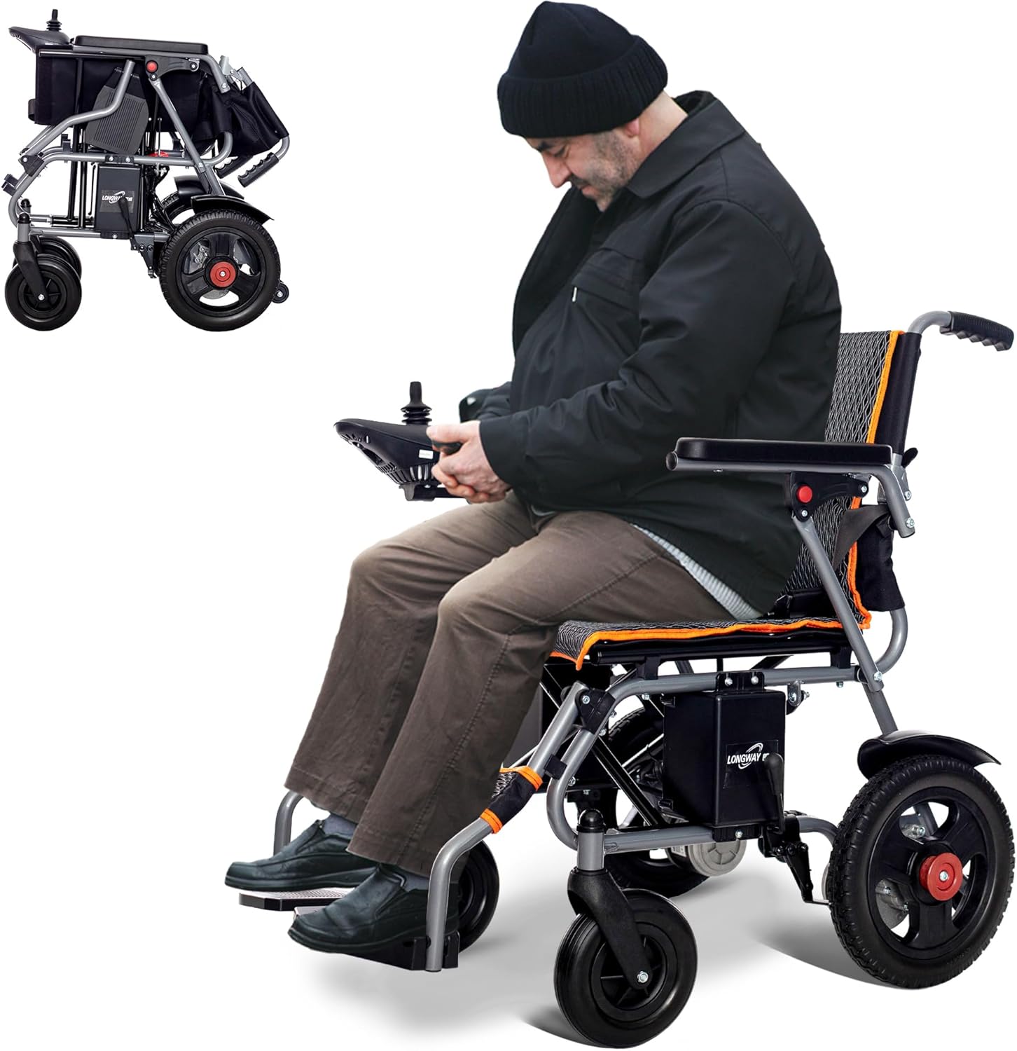 Portable Motorized Wheelchairs - Electric Wheelchair for Adults, Lightweight and Easy to Carry - Ideal for Travel and Daily Us