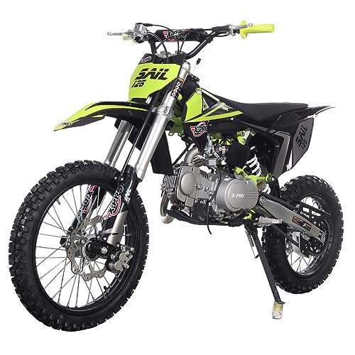 X-PRO Sail 125cc Zongshen Brand Engine Dirt Bike with 4-Speed Manual Transmission! Kick Start, Big 17"/14" Tires! (Orange)