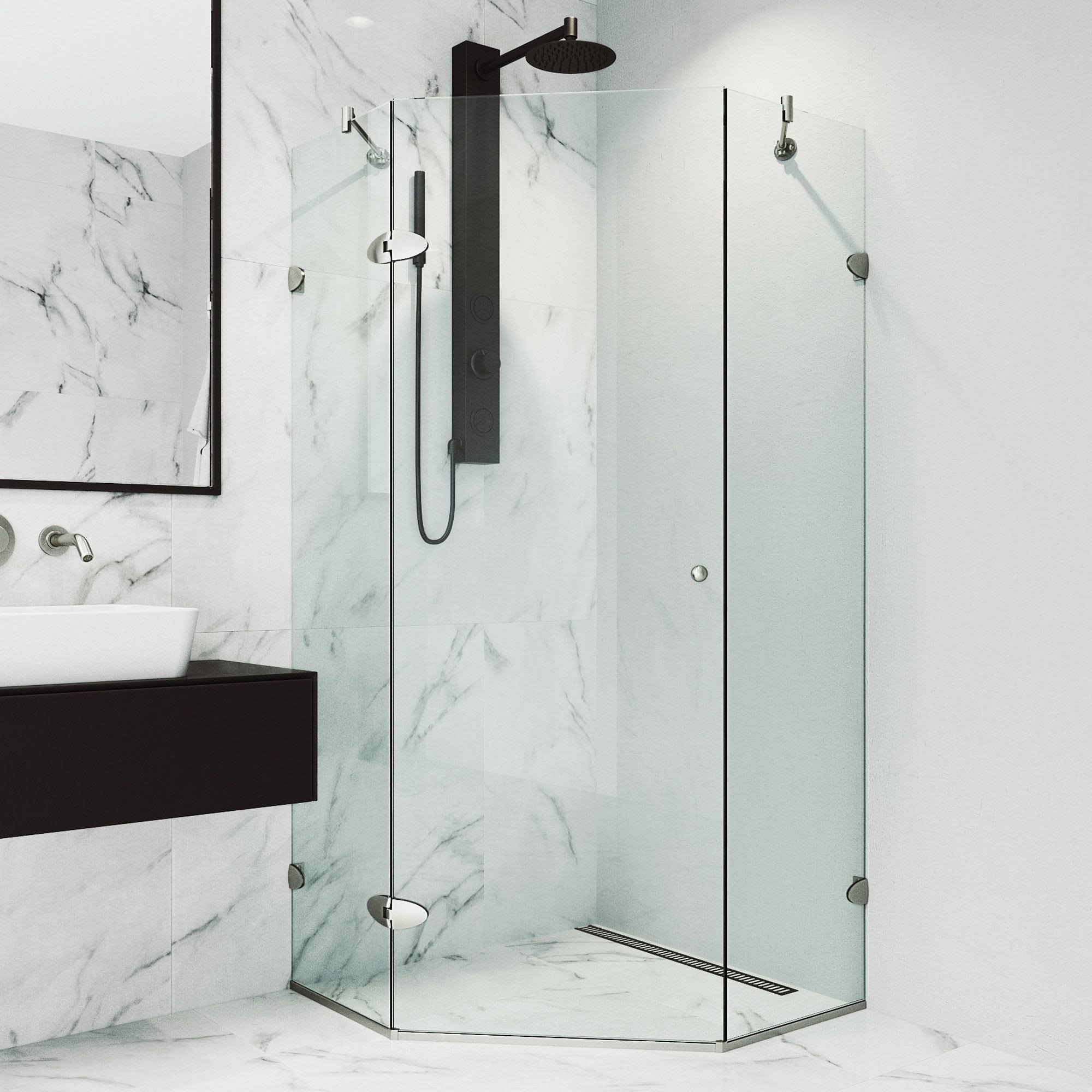 Vigo VG6061BNCL40 Verona Frameless Neo-Angle Shower Enclosure