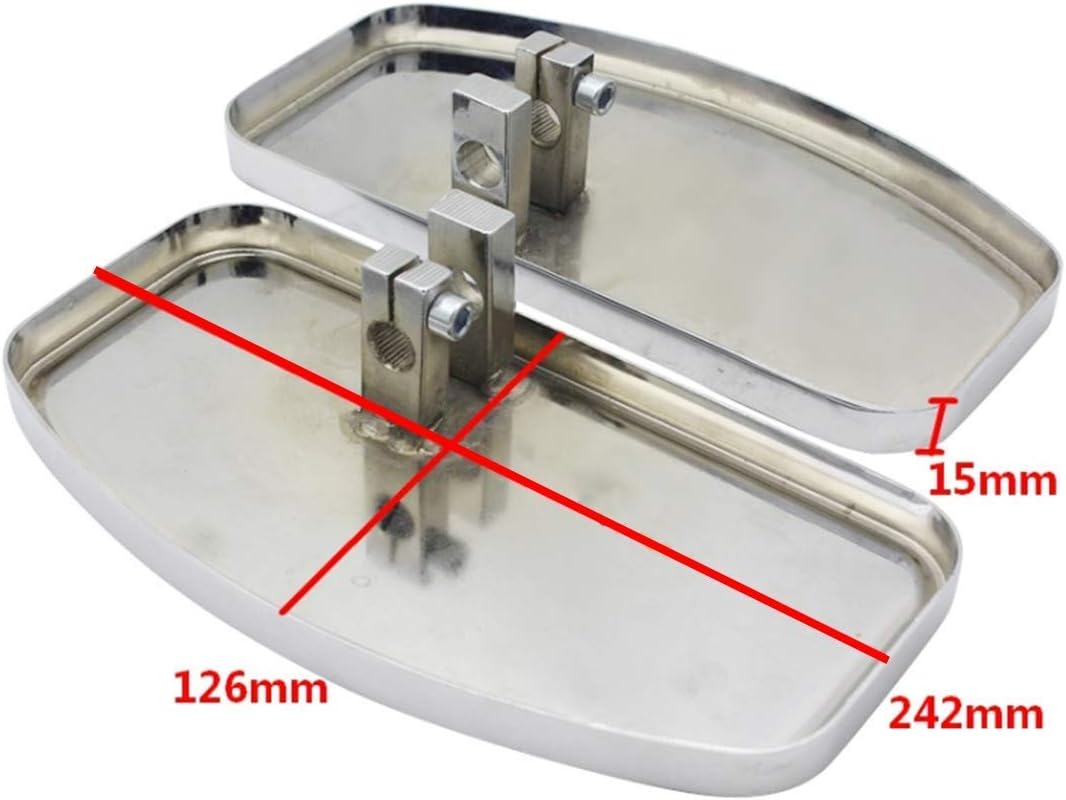 Adjustable New Rider Floorboards Foot Pegs Compatible with/Replacement For HONDA VTX 1300 1800 SUZUKI VL 400 800 C50 Pack of 2