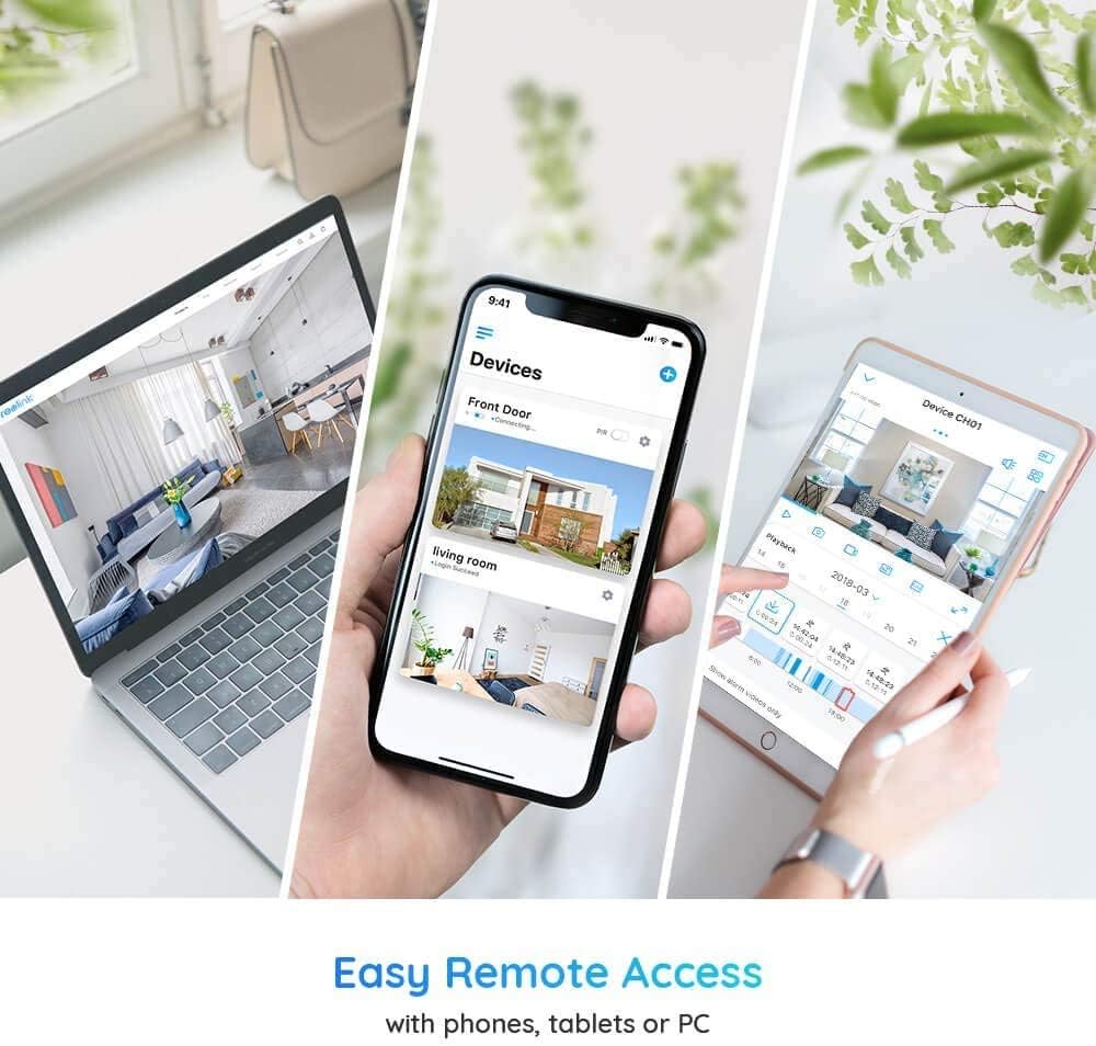 Security Camera Outdoor, Reolink 5MP Plug-in Outdoor WiFi Camera for Home Security, 4X Optical Zoom, 2.4/5Ghz WiFi, Motion Detection, Night Vision