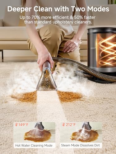 uwant Portable Carpet Cleaner with Steam& HeatingSystem