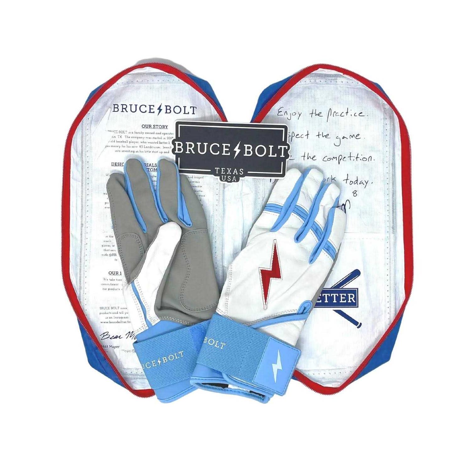 Bruce Bolt Batting Gloves Premium Long Cuff - Sports Supplies Online Store