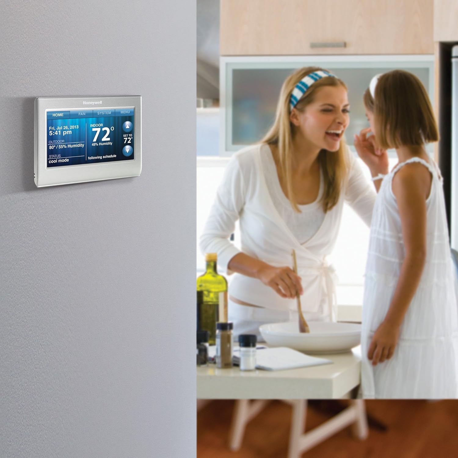 Honeywell RTH9580WF Wi-Fi Smart Thermostat - For Air Conditioner