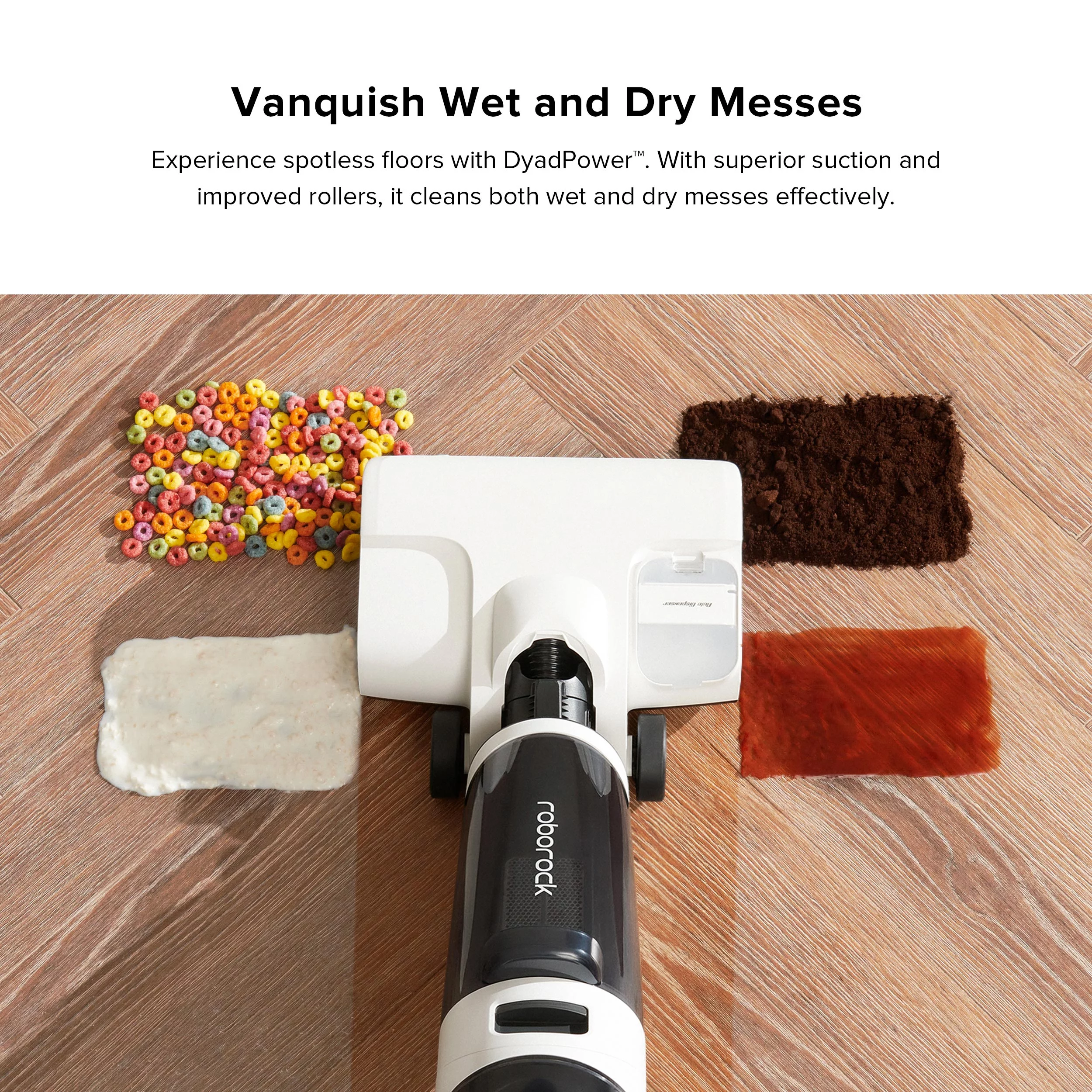 Roborock® Dyad Pro Wet and Dry Vacuum Cleaner with multi-rollers, 17000Pa Suction, Self-Cleaning and Self-Drying