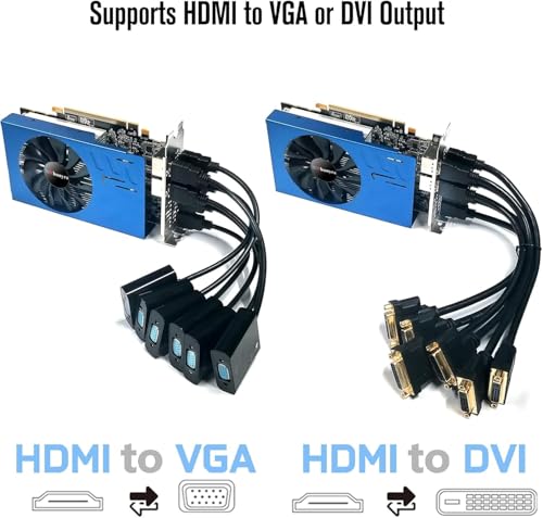 GTX 750 Ti 4GB Graphics Card GDDR5 Dual Slot 4HDMI Monitor Video Card 128-Bit PCIe Bus Powered