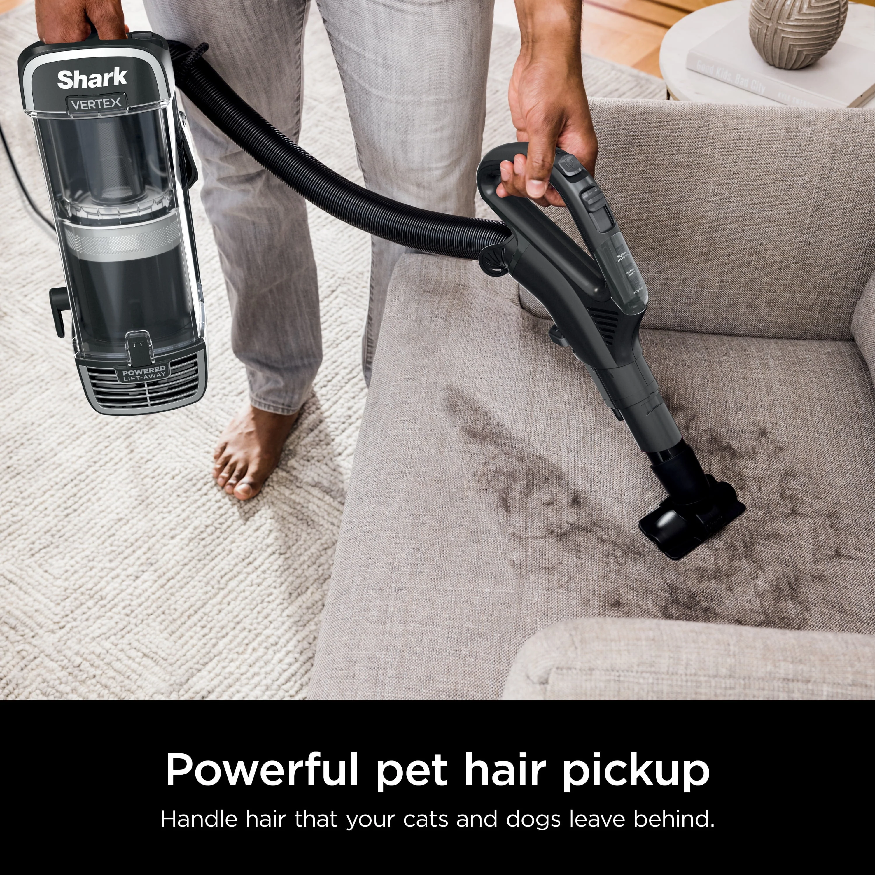 The Shark® Vertex® Speed Upright Vacuum with DuoClean® PowerFins Powered Lift-away® and Self-Cleaning Brushroll, AZ1810