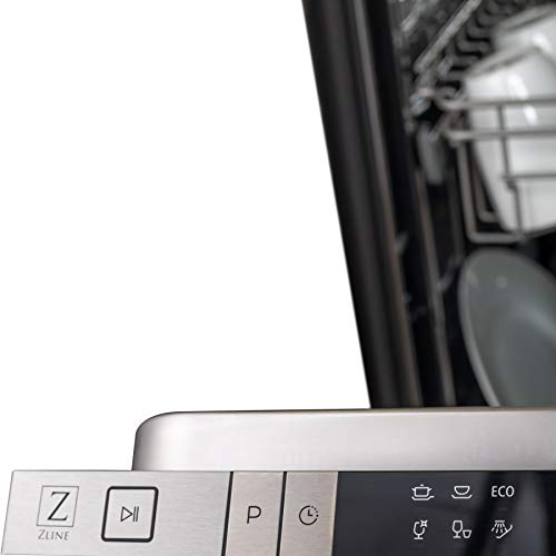 ZLINE DW-H-18 18 Inch Wide 16 Place Setting Energy Star Rated Built-In Top Control Dishwasher with Stainless Steel Tub -