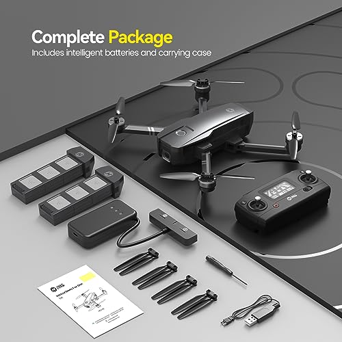 Holy Stone HS720 GPS Drone with Camera for Adults 4K UHD, 52 Minutes Flight Time, Foldable Quadcopter with Brushless Motor, Auto Return Home