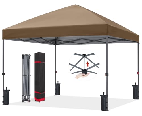 ABCCANOPY Durable Easy Pop up Canopy Tent 10x10, Red
