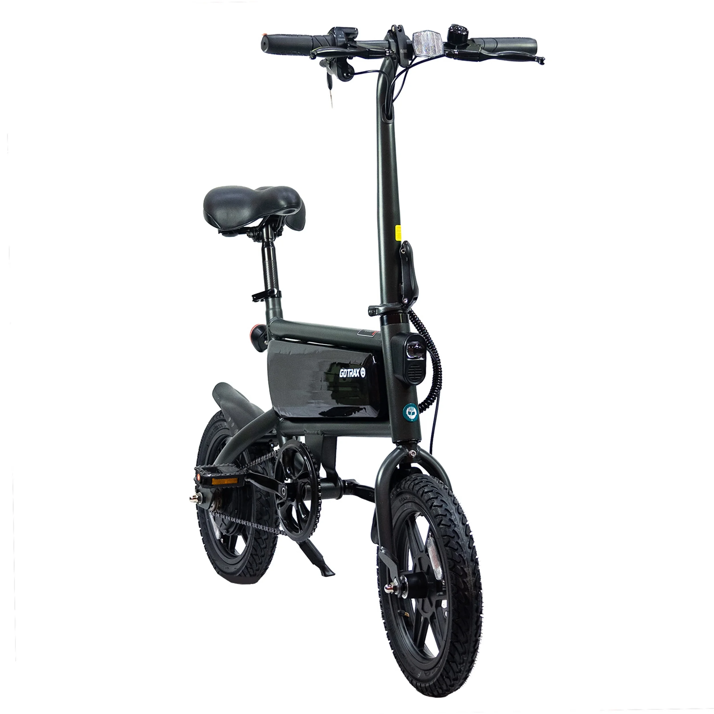 GOTRAX S2 14 Folding Electric Bike for Adults and Teens, 250W 15.5Mph, 15Miles LED Display Mini E-Bike for Commuting