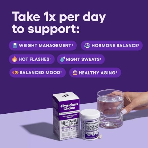 Physician's CHOICE Menopause Probiotic Supplement for Women - Supports Hormone Balance, Hot Flashes, Night Sweats, Weight Management