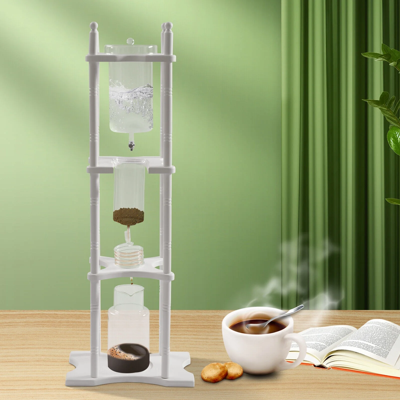 Cold Brew Drip Tower Coffee Machine Ice Coffee Maker Cold Coffee Maker Tower Cold Extraction Coffee Machine