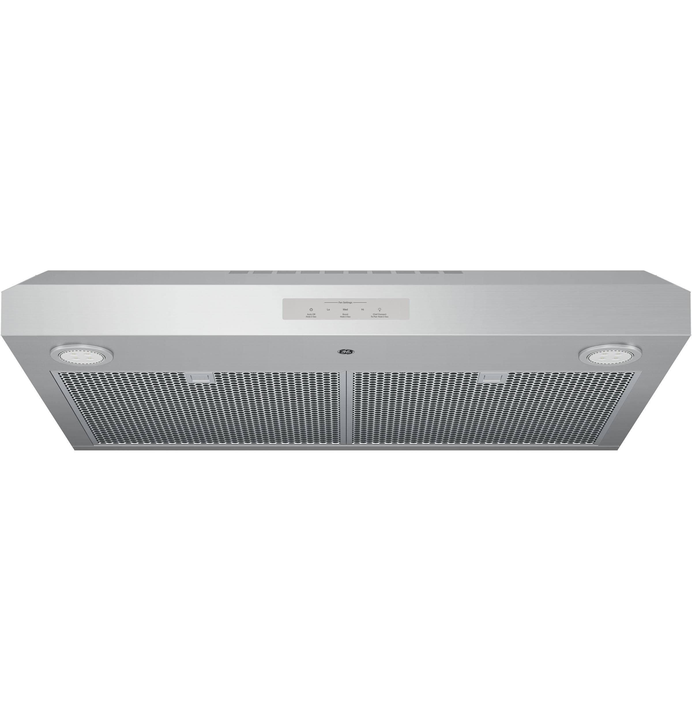 GE Profile Series Under The Cabinet Hood, Silver, 30x22