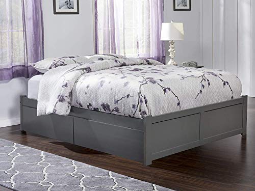 AFI Concord Platform Bed with Footboard & Storage Drawers
