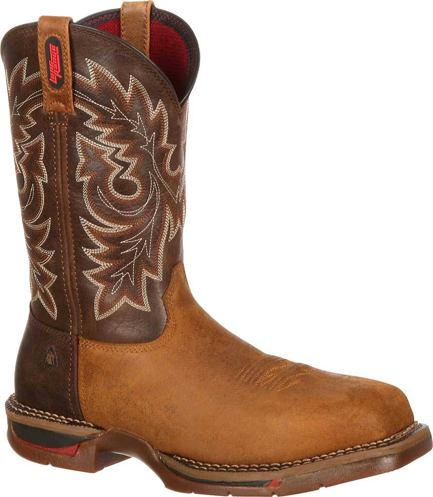 Men&s Rocky 11 inch Long Range Western Carbon Fiber Toe 6132, Brown