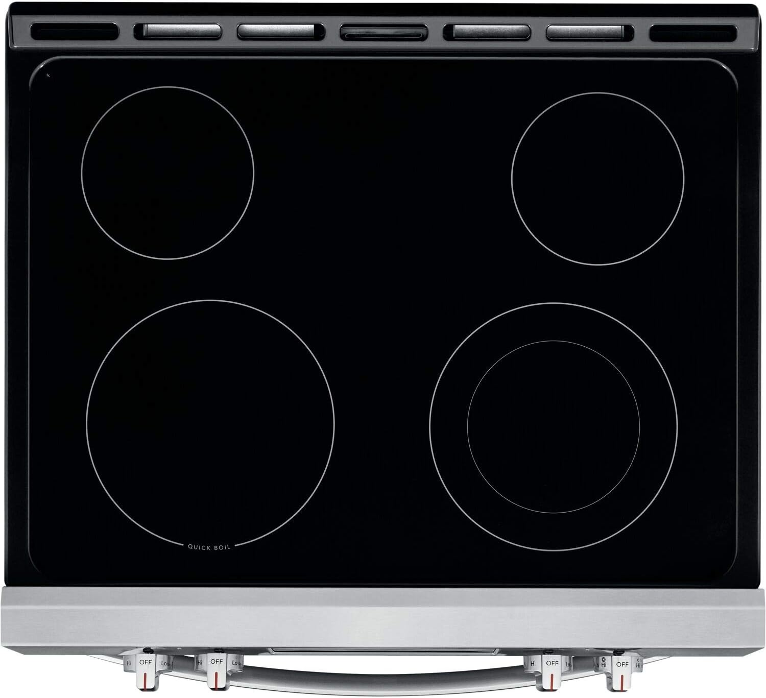 Frigidaire FFEH3051VS 30 Inch Freestanding Electric Range with 4 Elements, Smoothtop Cooktop, 5 cu. ft. Total Oven Capacity, Self-Cleaning Mode