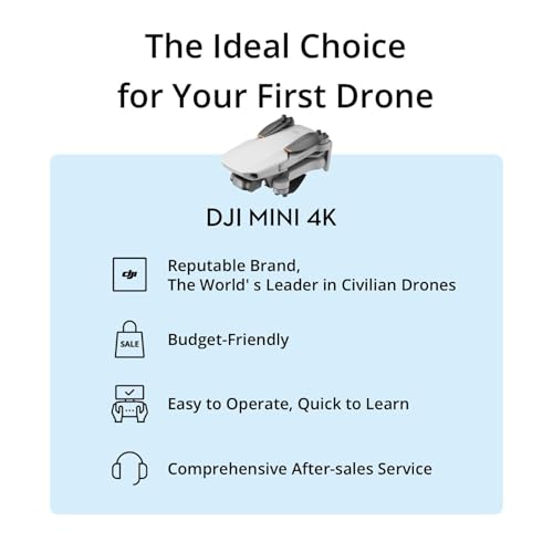 DJI Mini 4K Fly More Combo, Drone with 4K UHD Camera for Adults, Under 249 g, 3-Axis Gimbal Stabilization, 10km Video Transmission, Auto Return