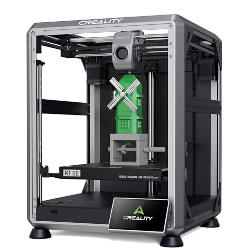 Creality 3D Printer, K1 SE Fully Assembled Auto Leveling FDM 3D Printers for Kids and Beginners, 600mm/s Max High-Speed Printing