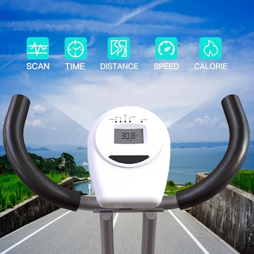 Foldable Exercise Bike Stationary Bikes for Home, 5 IN 1 Indoor Workout Bike, Cycling Bike with 16-Level Quiet Magnetic Resistance